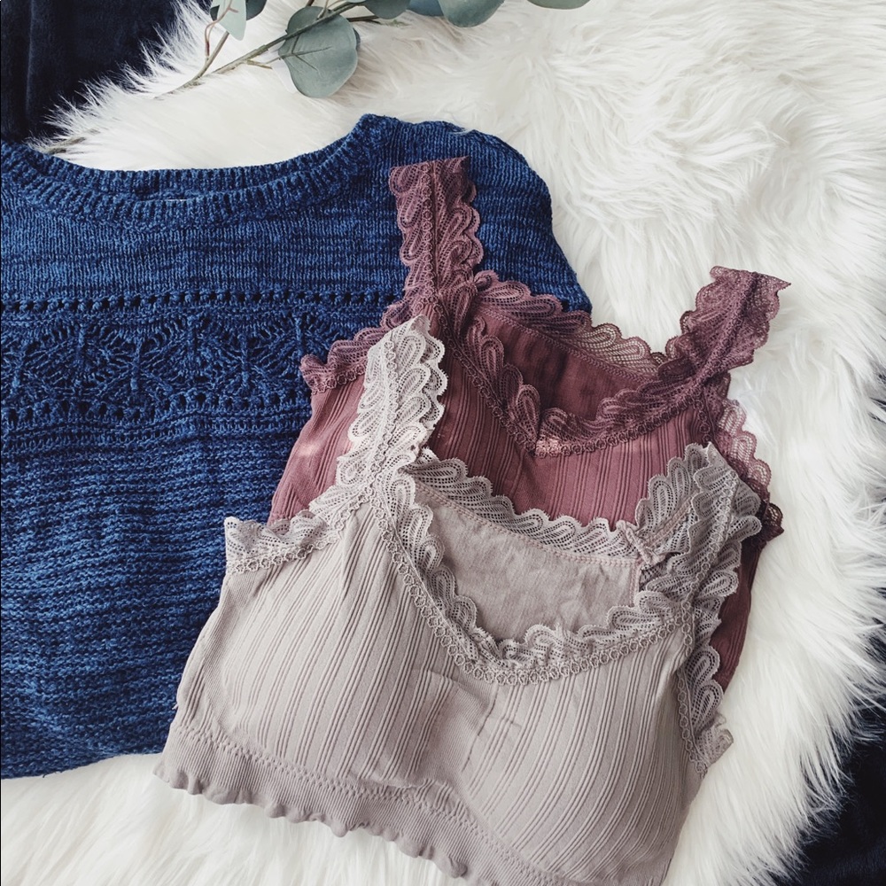 Pack of 2 cotton bralettes